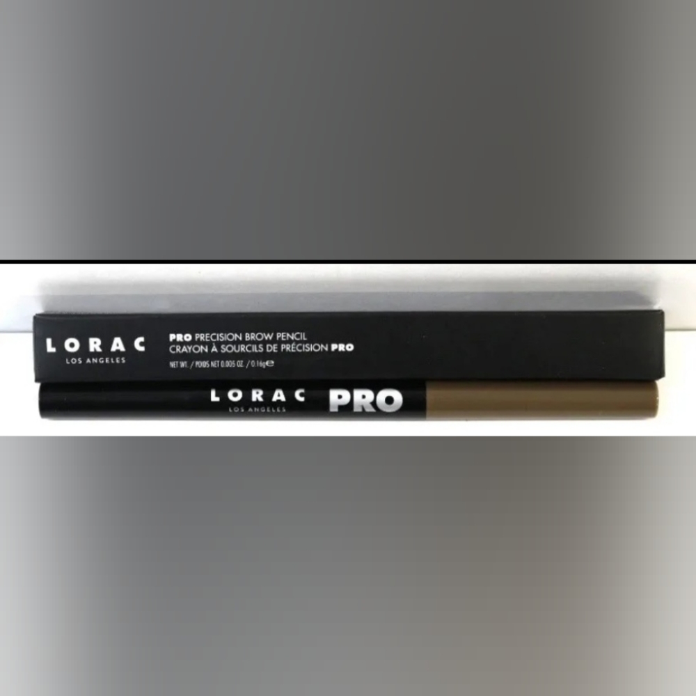 Lorac Pro Precision Brow Pencil MEDIUM WARM BROWN Full Size 0.005 oz New in Box